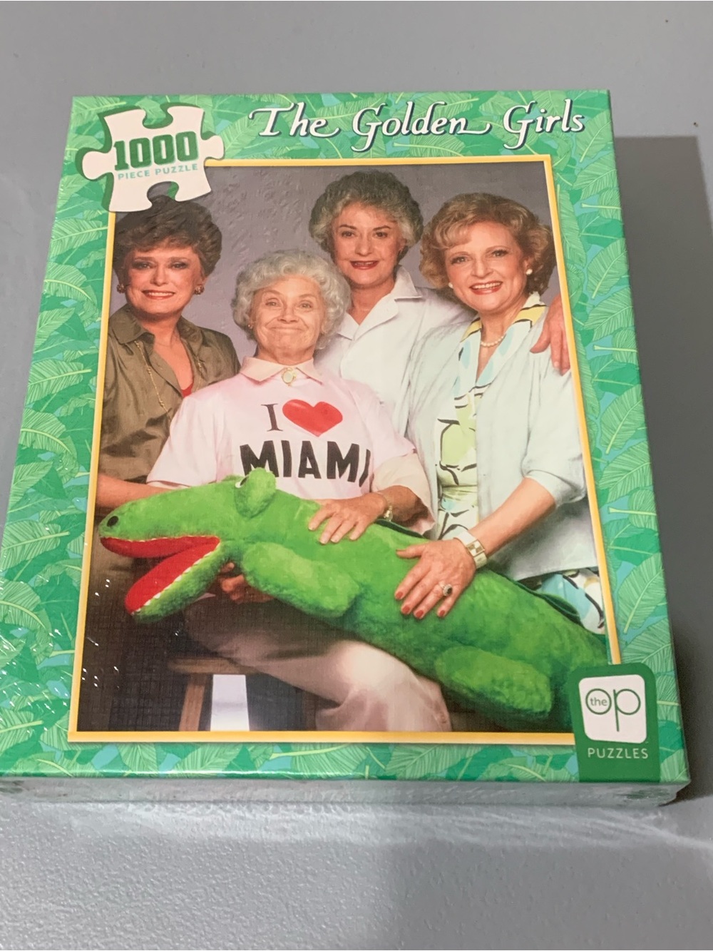 The Golden Girls 1000 Piece Puzzle with Green Alligator Art